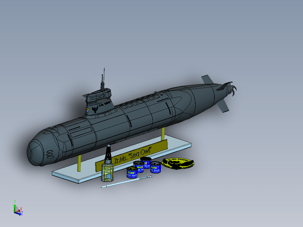 MS SeaOwl潜艇摆件