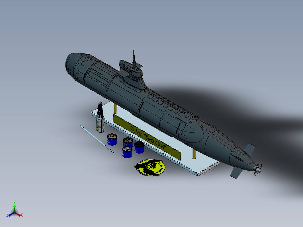 MS SeaOwl潜艇摆件