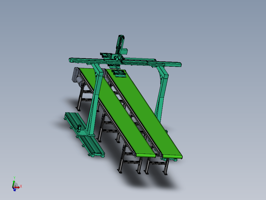 玻璃板件的桁架搬运机械手作业