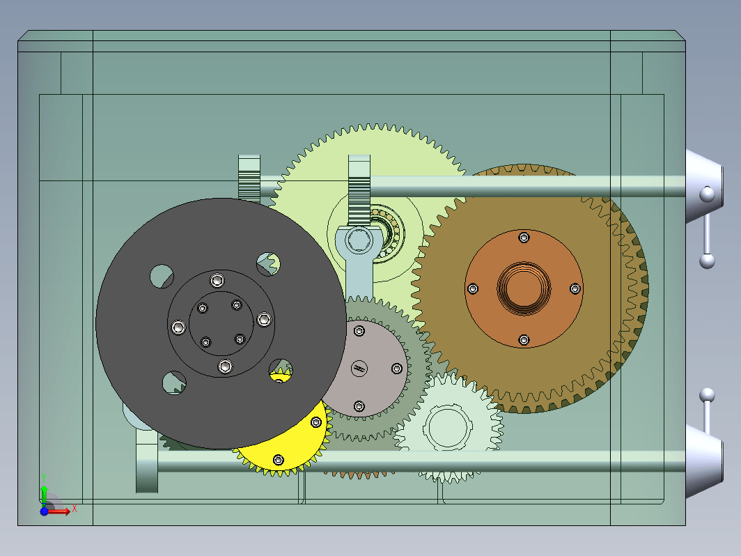 CA6140车床主轴箱变速器三维设计及仿真三维SW2016带参+CAD+说明书