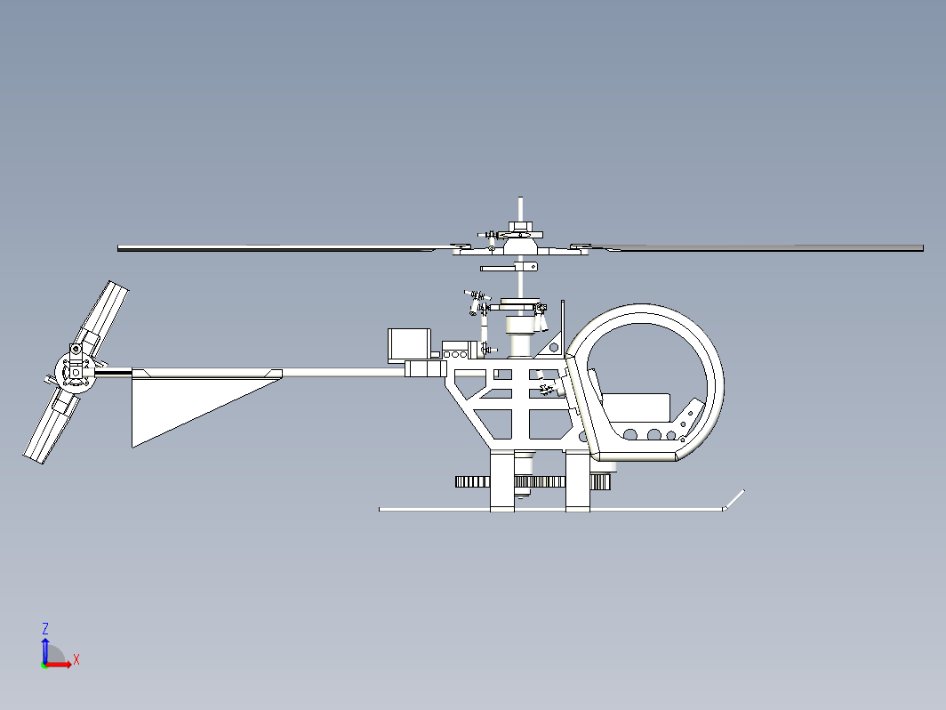 RC微型直升机玩具模型