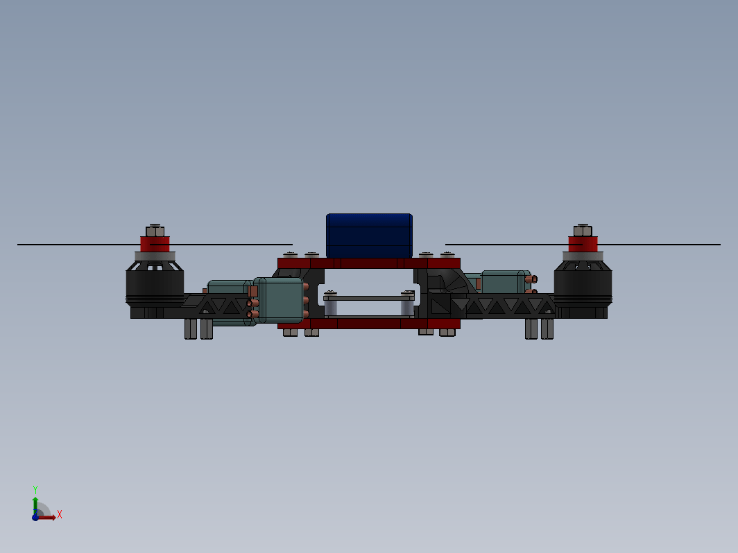 quadcopter-231四轴飞行器3D图纸 Solidworks设计 附工程图