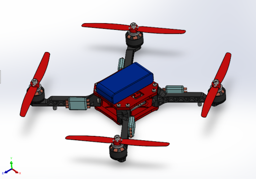 quadcopter-231四轴飞行器3D图纸 Solidworks设计 附工程图缩略图