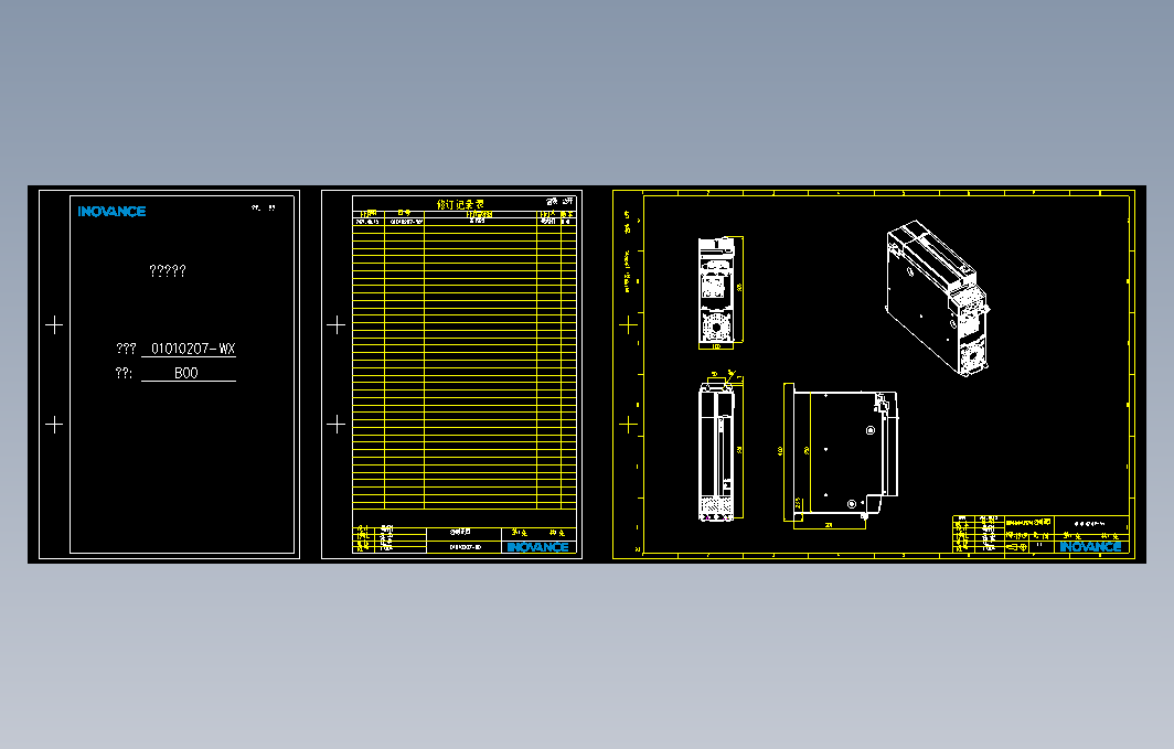 高性能多机传动驱动器_B00(MD810-50M4T37G210+整机外形图)