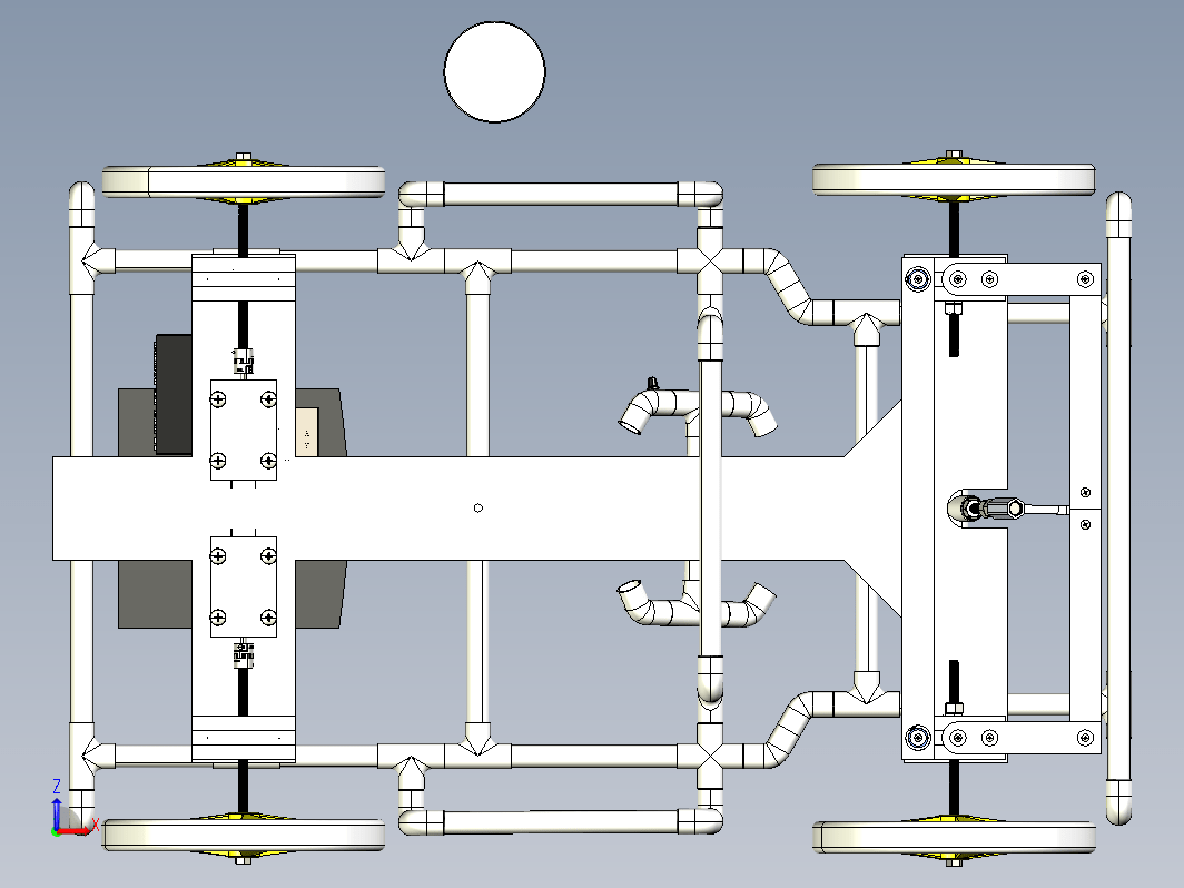 Buggy pvc管小车结构