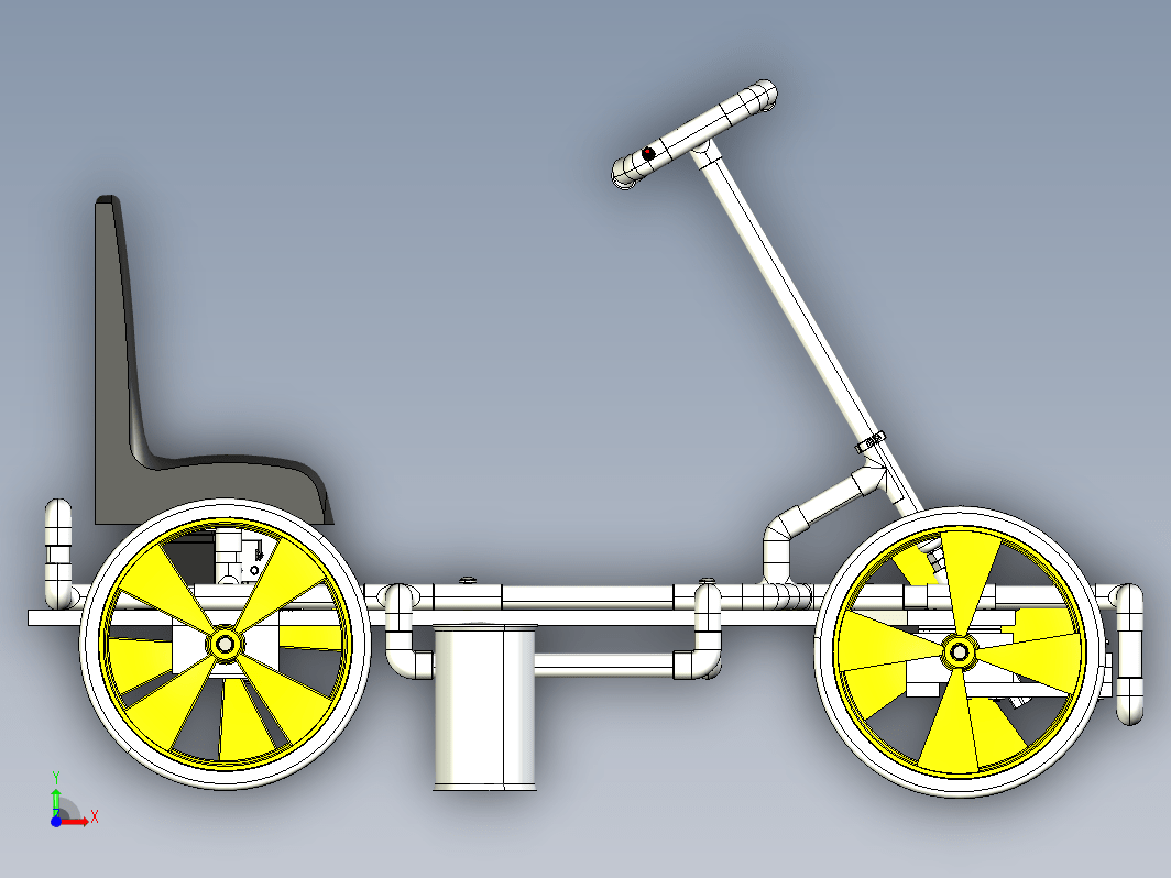 Buggy pvc管小车结构