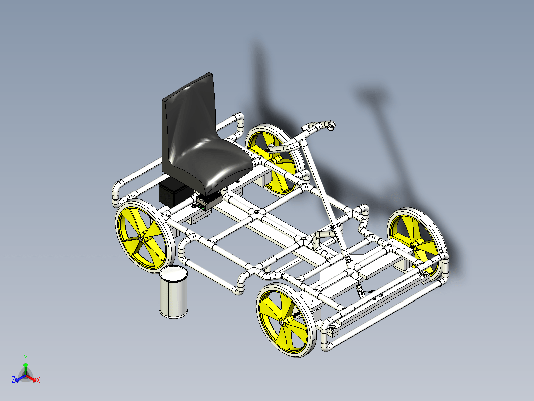 Buggy pvc管小车结构