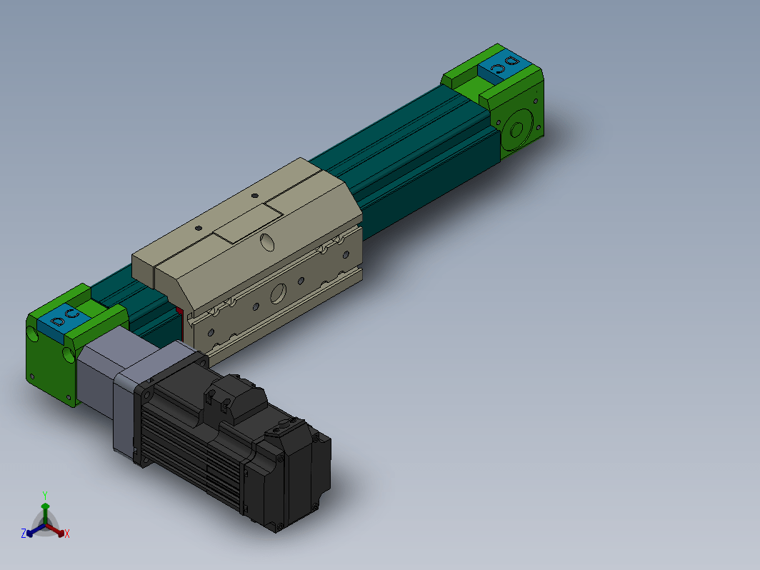 铝材电动滑台缸直线导轨DC45B-TB-MG（100-4000mm）