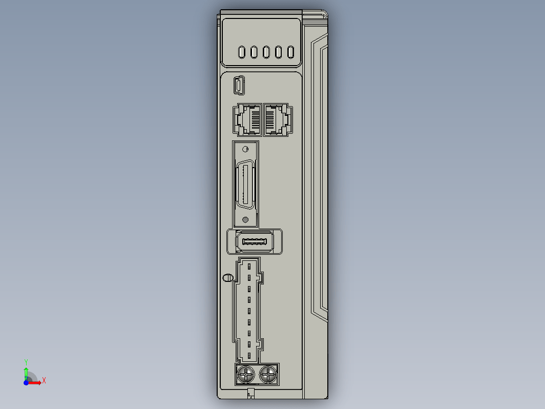 雷赛L7EC-L系列私服驱动器3D模型