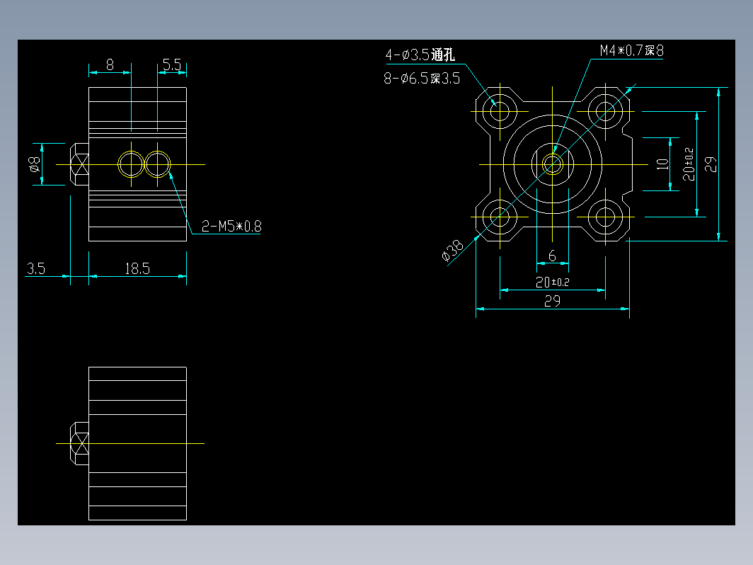 气缸 CQ2B16-D