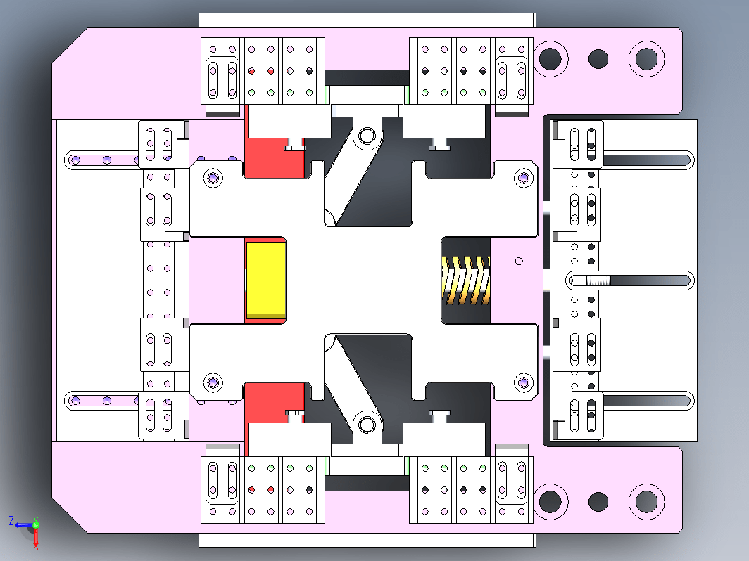 夹具三面夹紧