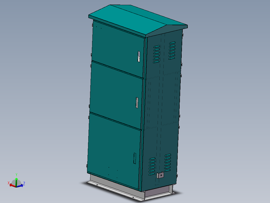 户外三相单表位计量箱（750宽450深1600高）