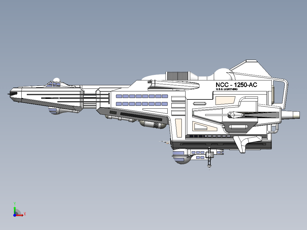 USS NCC-1250星际联邦宇宙飞船