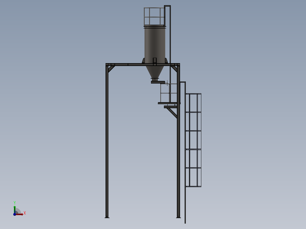 带侧梯的1.5吨罐箱