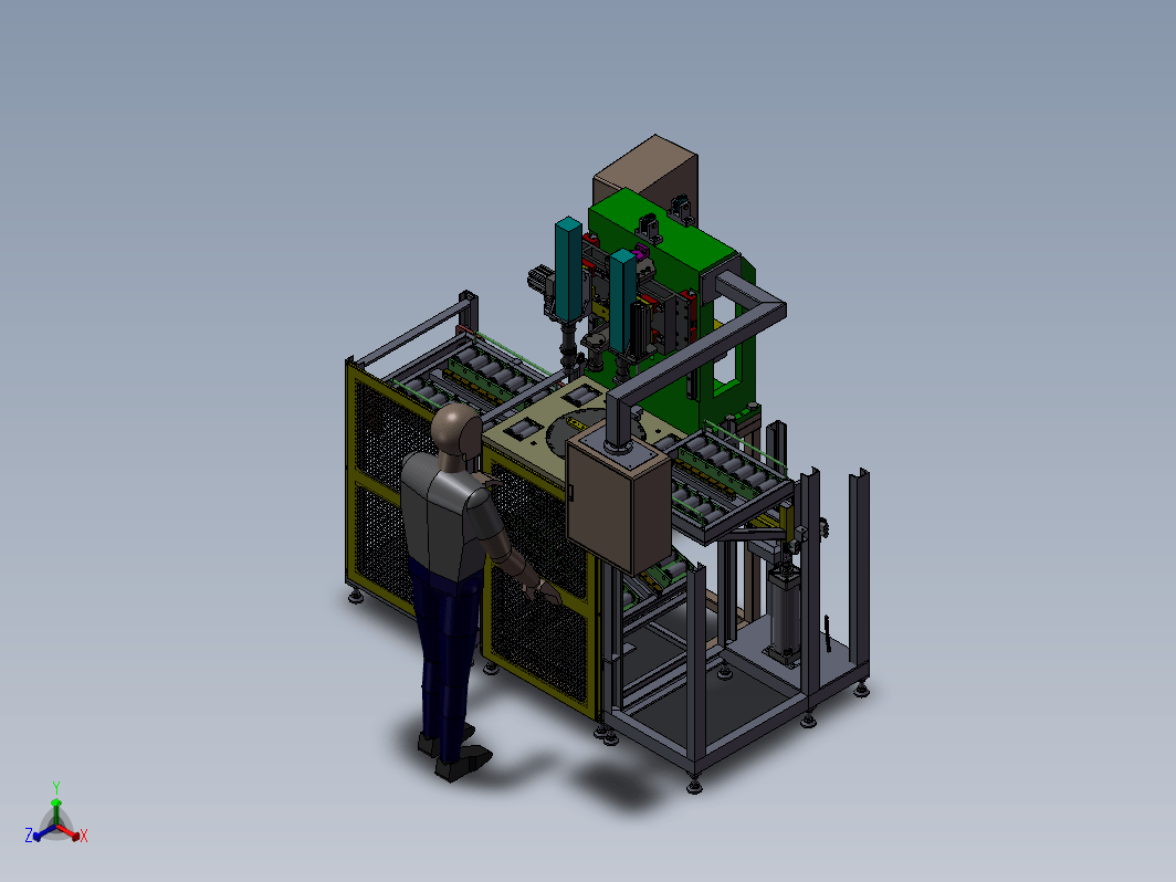 螺丝拧紧设备全套3D