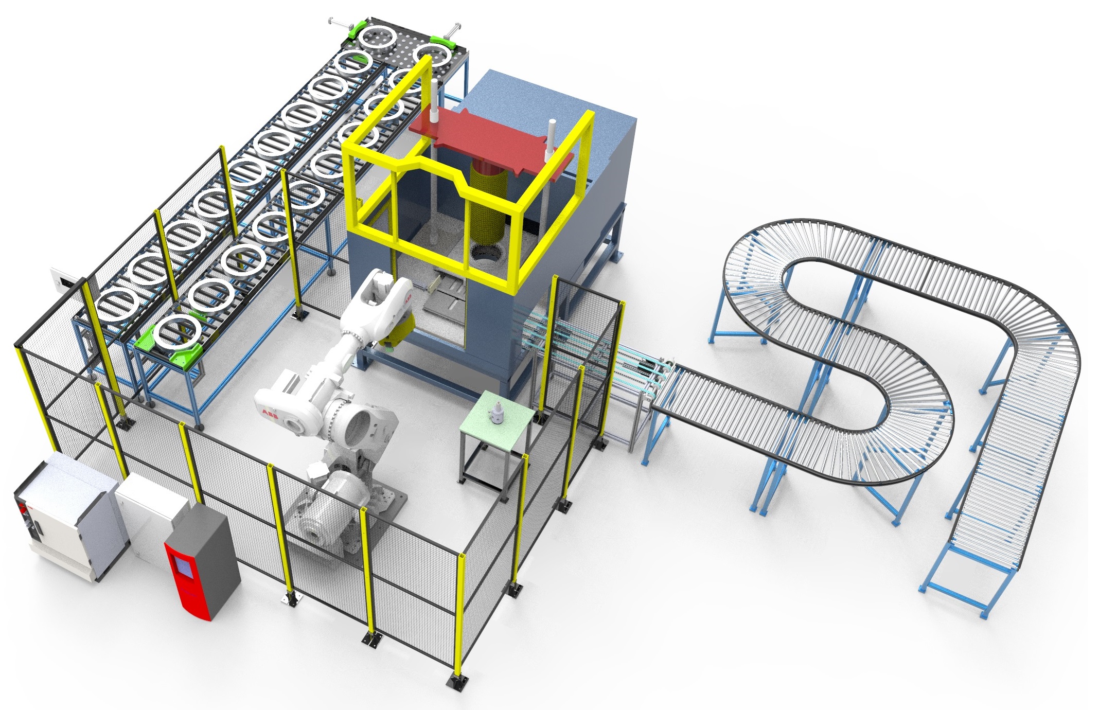 Robotic cell for Broaching机器人拉削系统