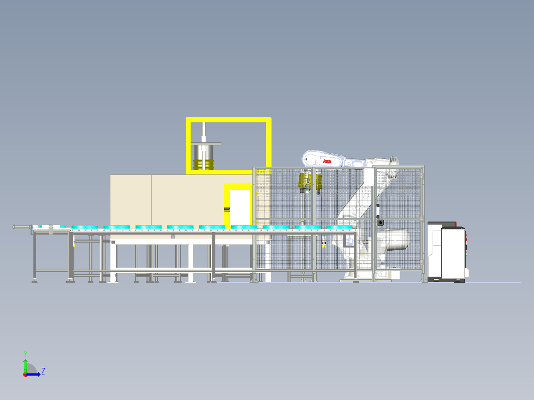 Robotic cell for Broaching机器人拉削系统