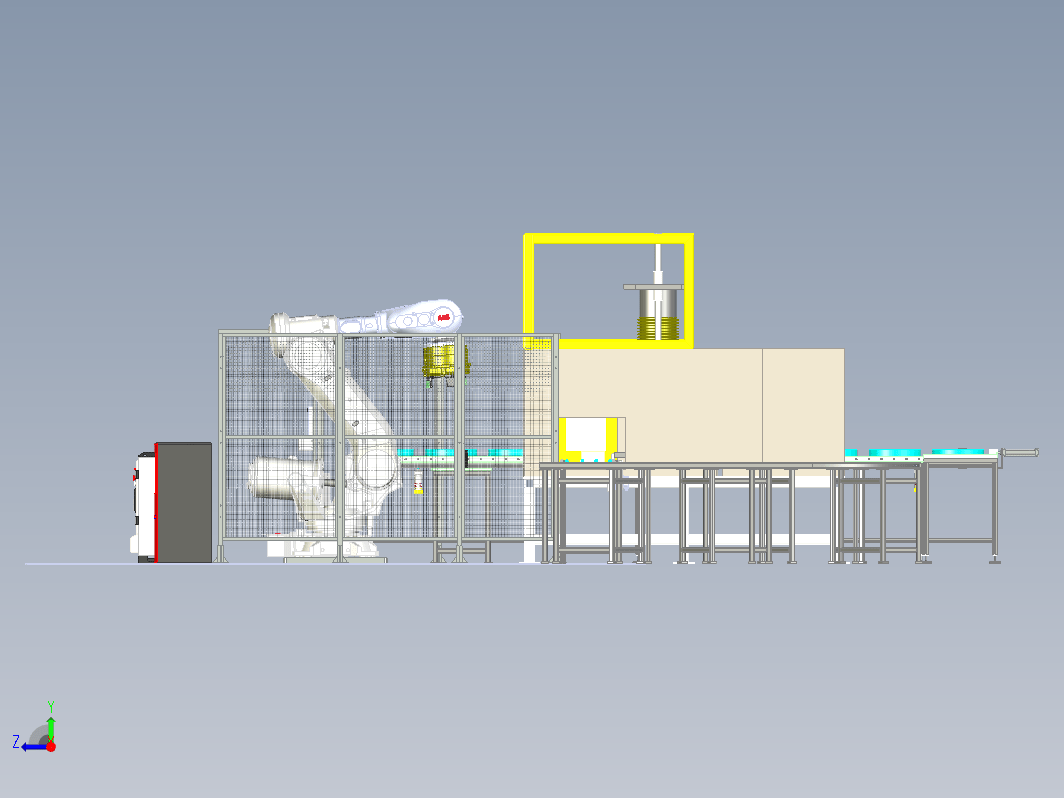 Robotic cell for Broaching机器人拉削系统