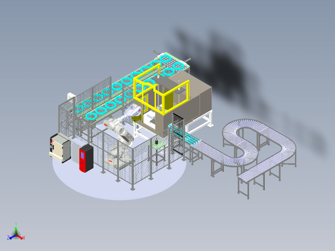 Robotic cell for Broaching机器人拉削系统