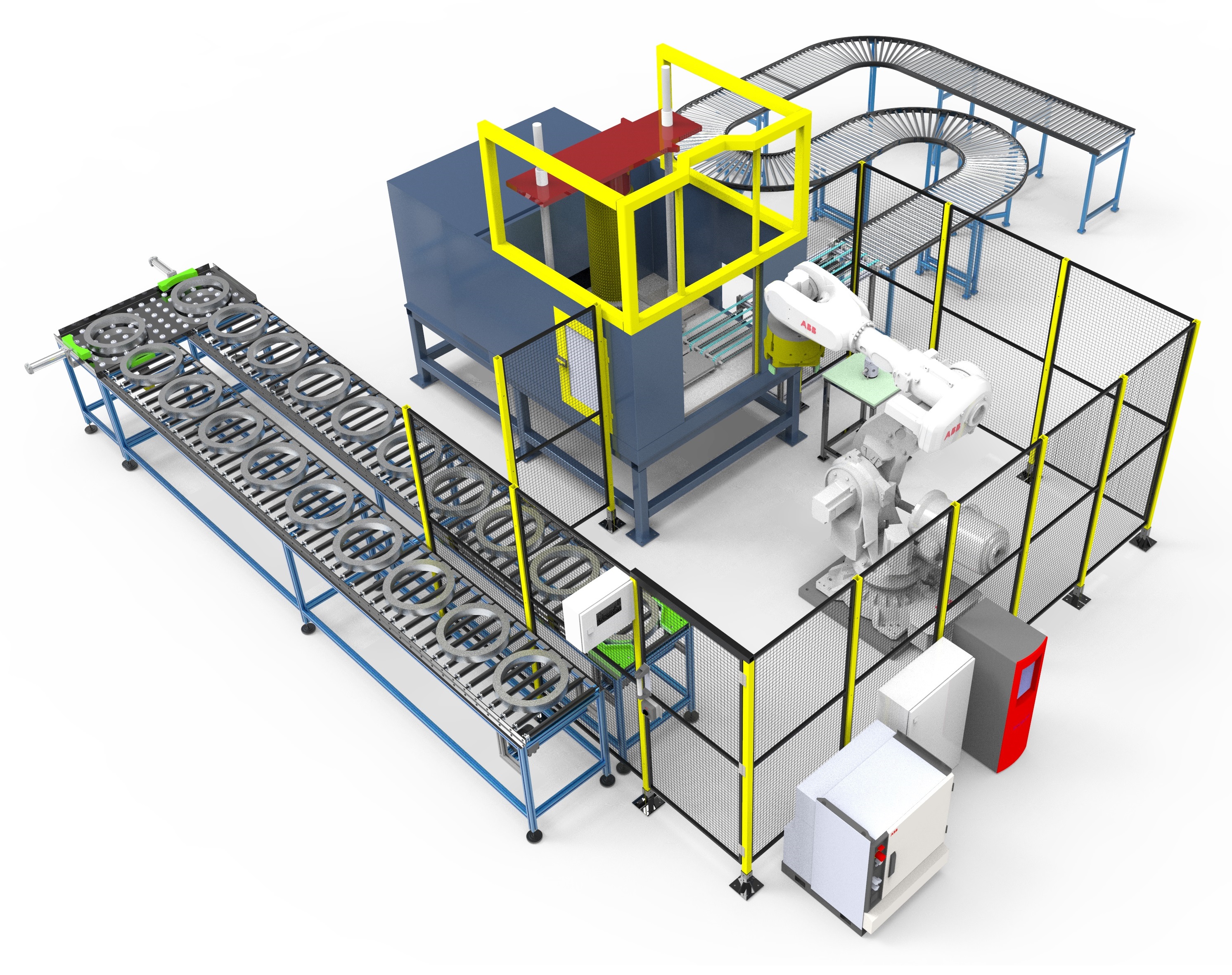 Robotic cell for Broaching机器人拉削系统