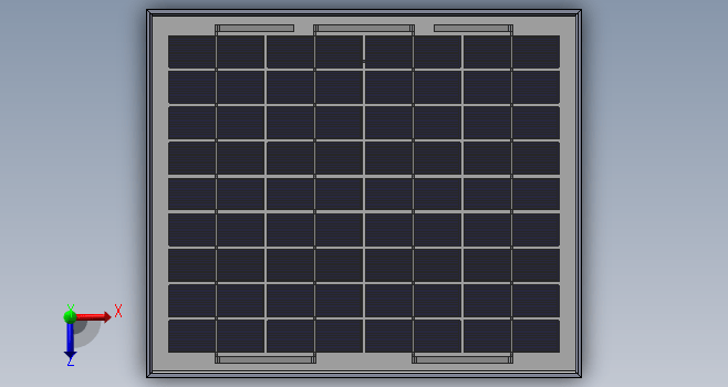 太阳能电池板（300毫米X355毫米）设计模型