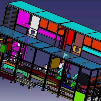 双机器人双夹具弧焊工作站总装设计缩略图
