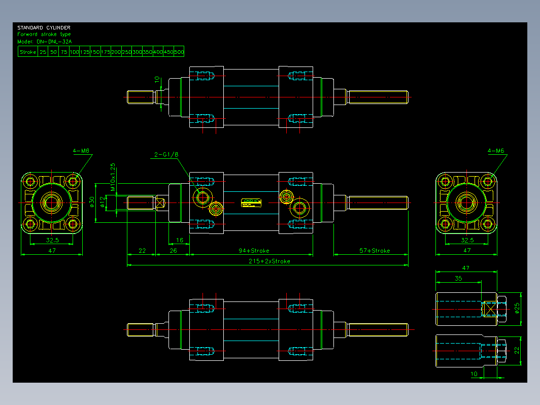 气缸 DNL32A