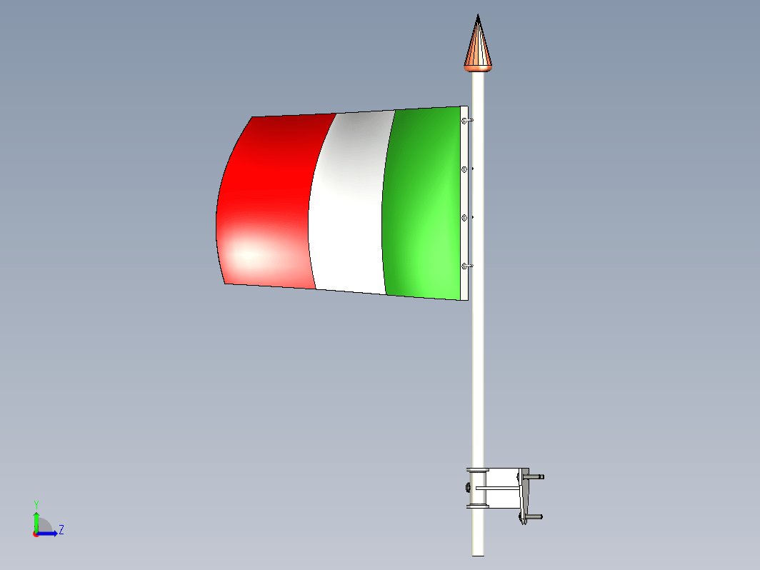 旗杆架+意大利国旗