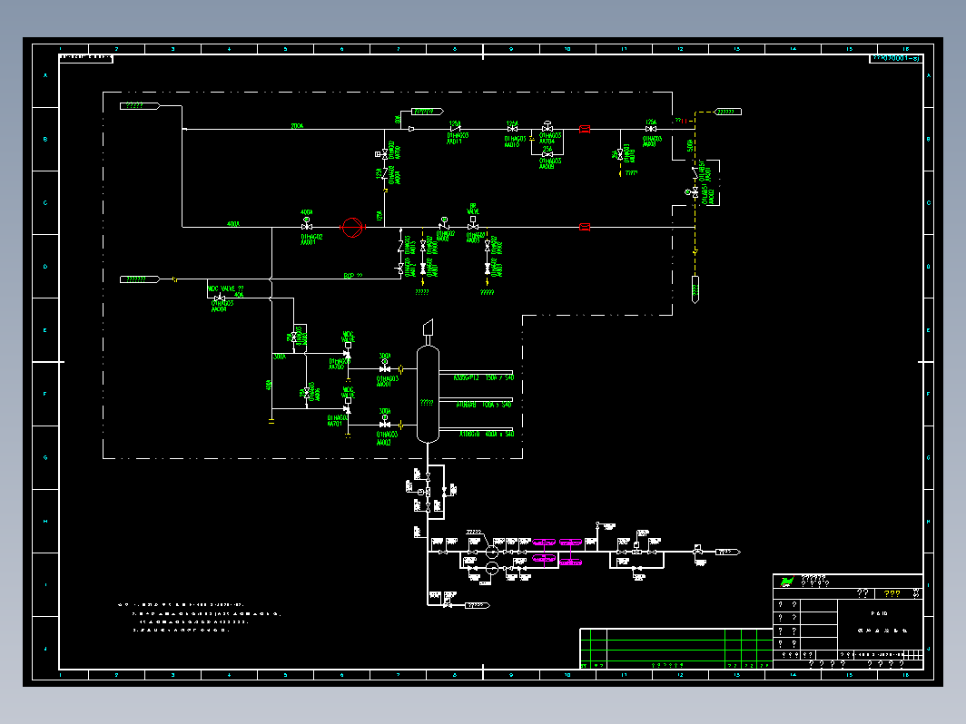 锅炉系统 F146IIS-J0201-05锅炉启动系统流程图