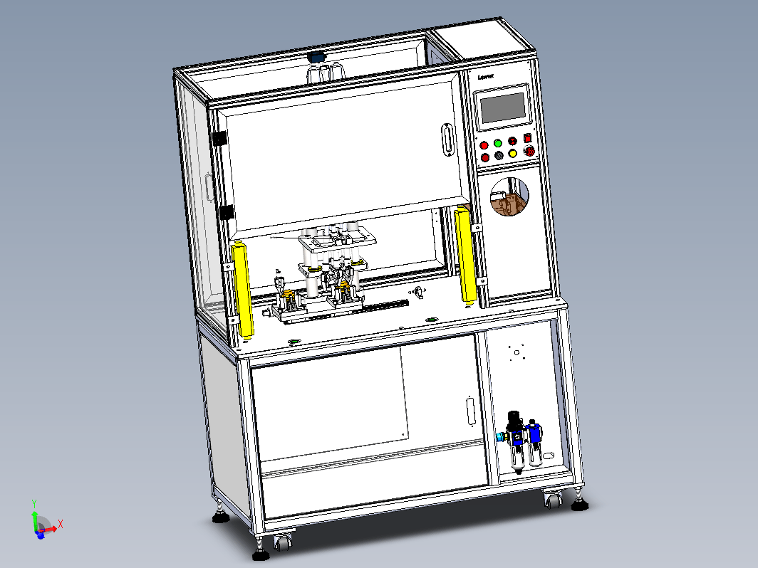 双载具立式阀体打螺丝机