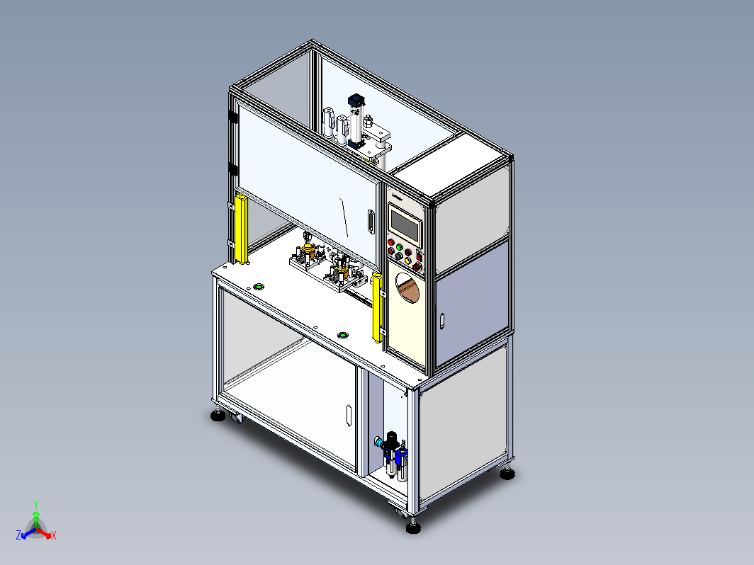 双载具立式阀体打螺丝机