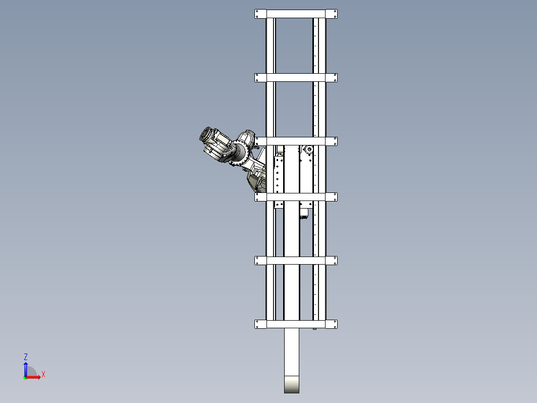 机器人滑轨地轨模型