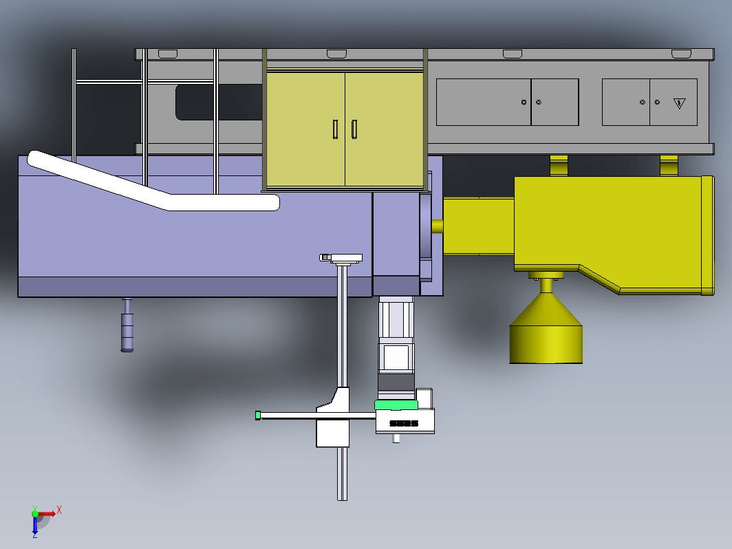 H250 注塑机带成型机械手3D图纸