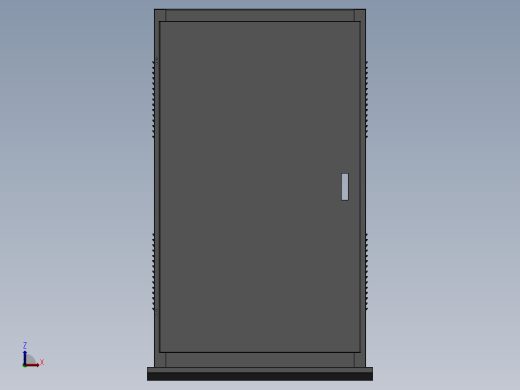 单回动态补偿箱800X450X1350钣金结构缩略图