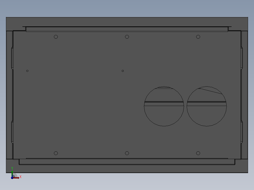 单回动态补偿箱800X450X1350钣金结构