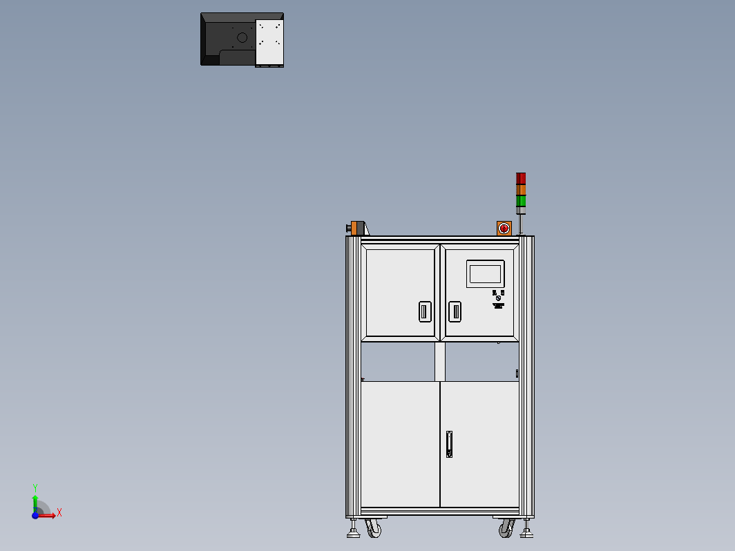 铝型材机架钣金造型-34