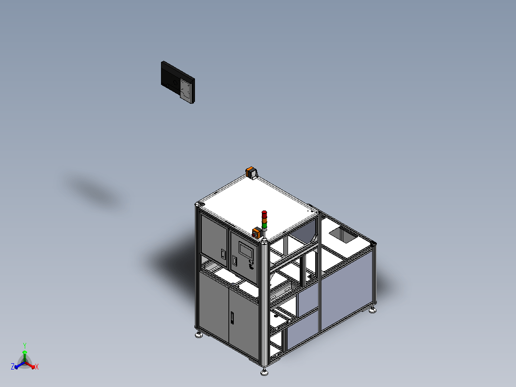 铝型材机架钣金造型-34