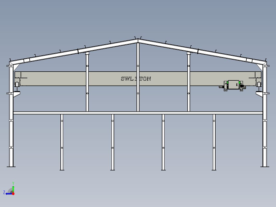 工厂天车建模