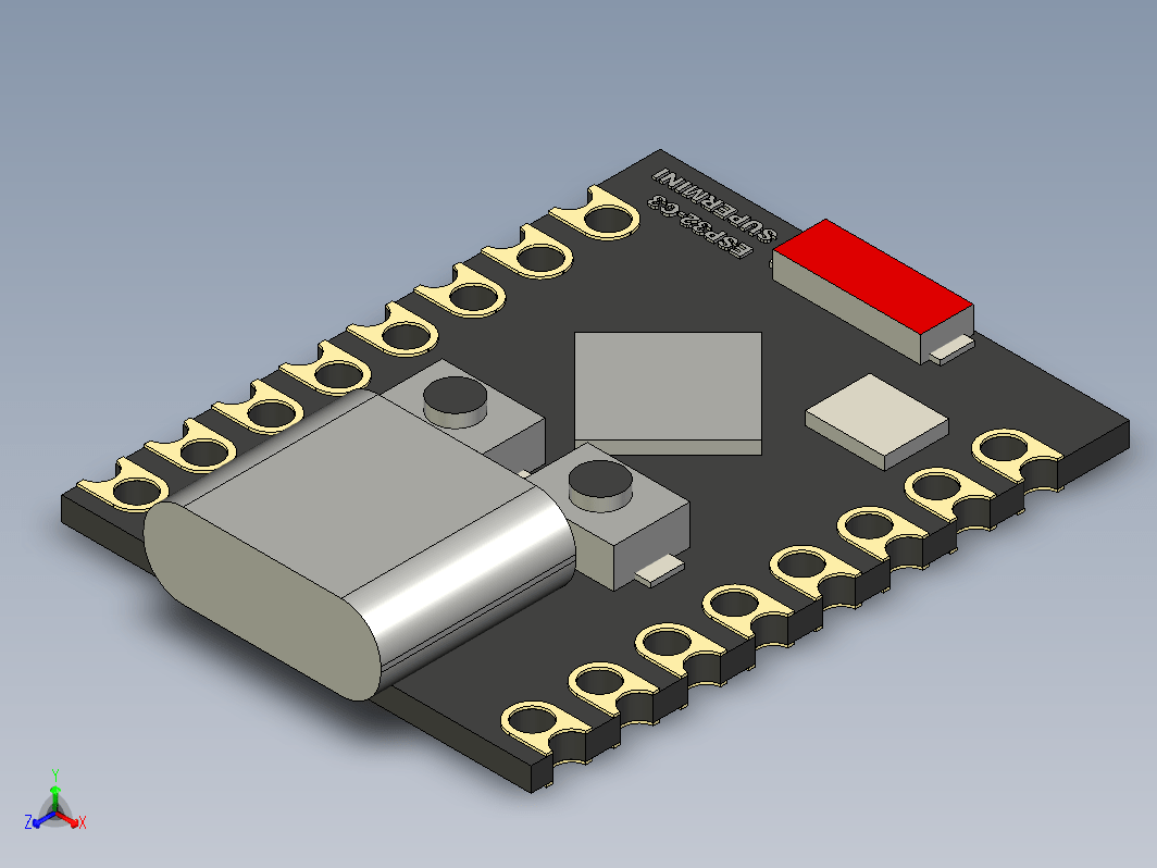 超级紧凑型ESP32-C3模块