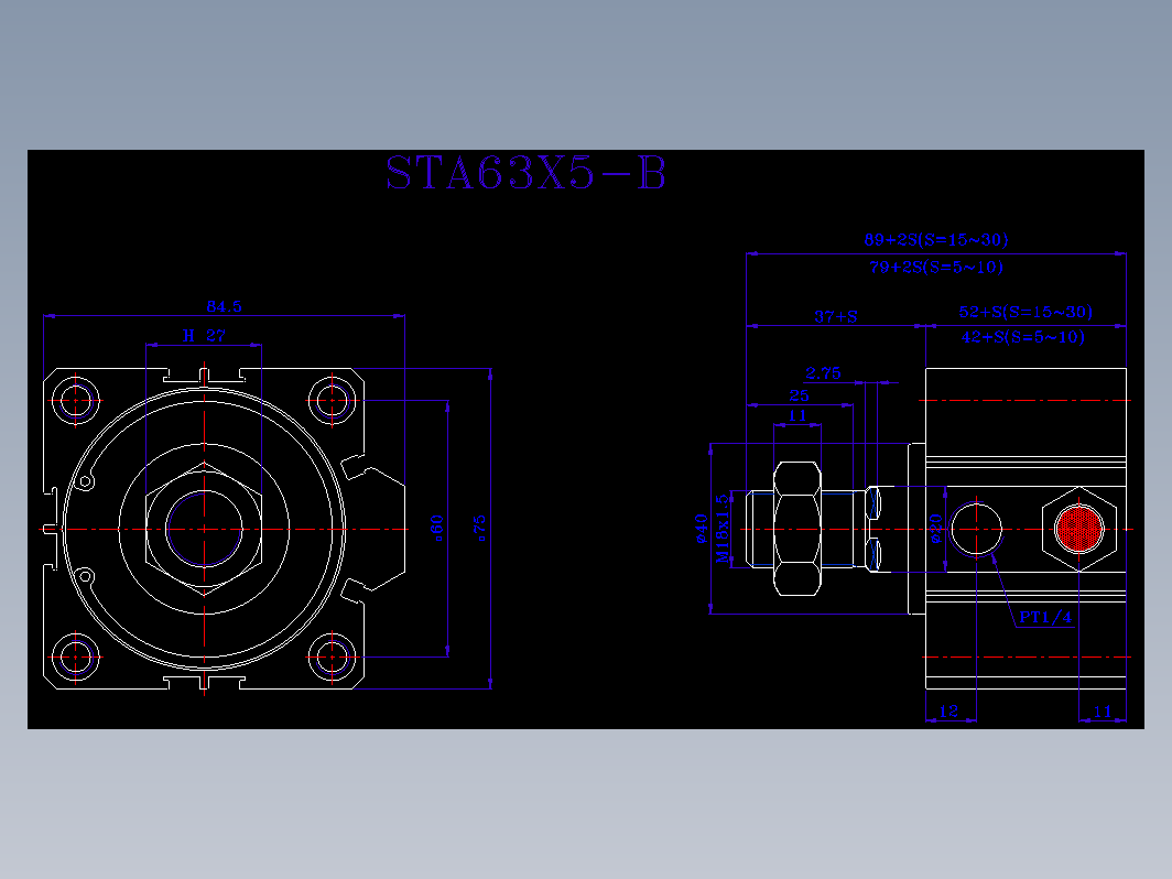 SDA气缸 83-STA-63-BZW