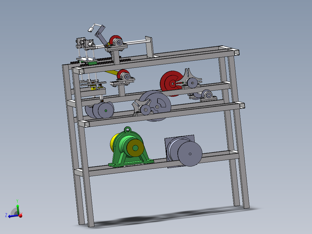 半自动鞋套备料机3D+CAD+说明