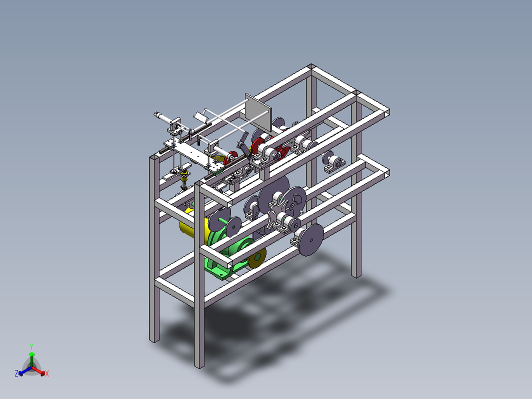 半自动鞋套备料机3D+CAD+说明