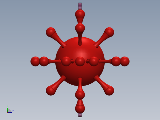 2款coronavirus冠状病毒简易模型缩略图