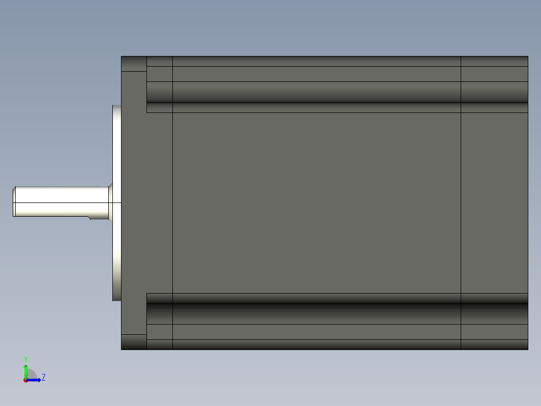 步进电机3D图57J1876-828-6.35