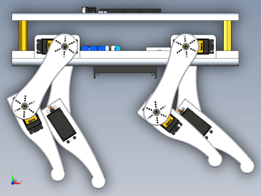 Tran Quadruped Robot Dog简易四足机器狗结构缩略图
