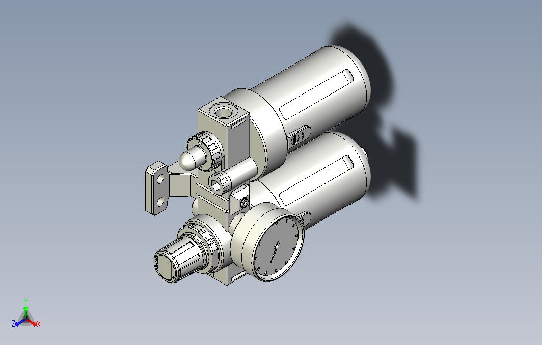 气源处理元件三点式组合3D-BFC-200-H系列