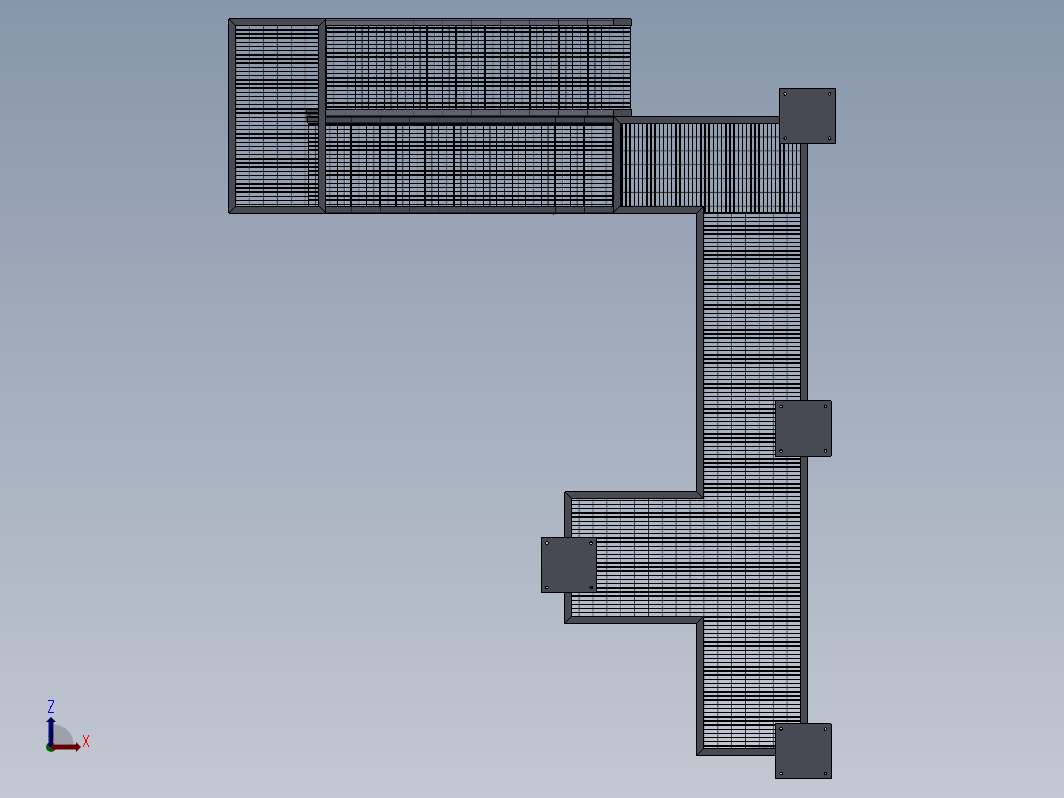 建筑物钢楼梯