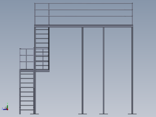 建筑物钢楼梯缩略图