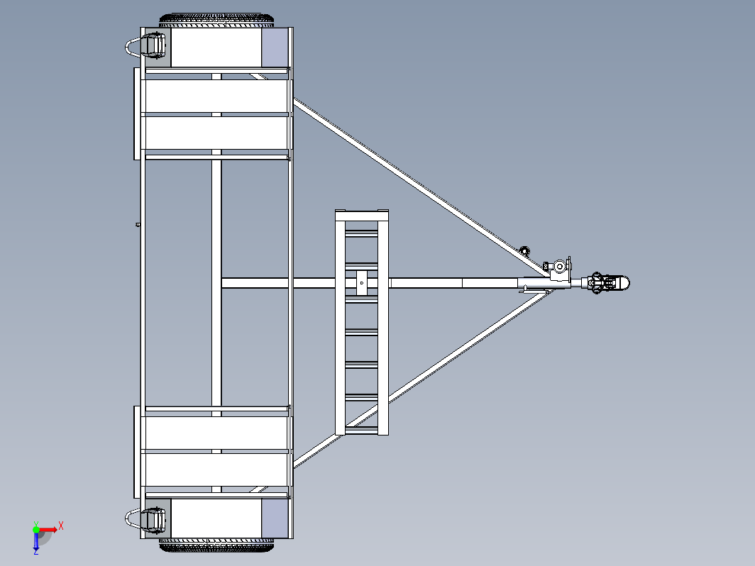 2.5Kg拖车3D数模图纸+STEP格式