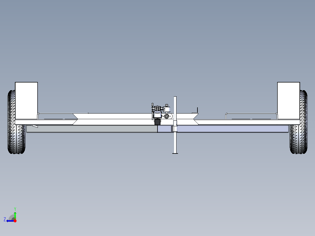 2.5Kg拖车3D数模图纸+STEP格式